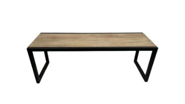 Retreat Metal Frame Bench