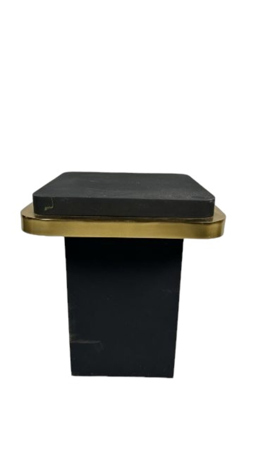 Amara Black & Gold Stool