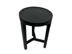 Black Amara Wooden Side Table