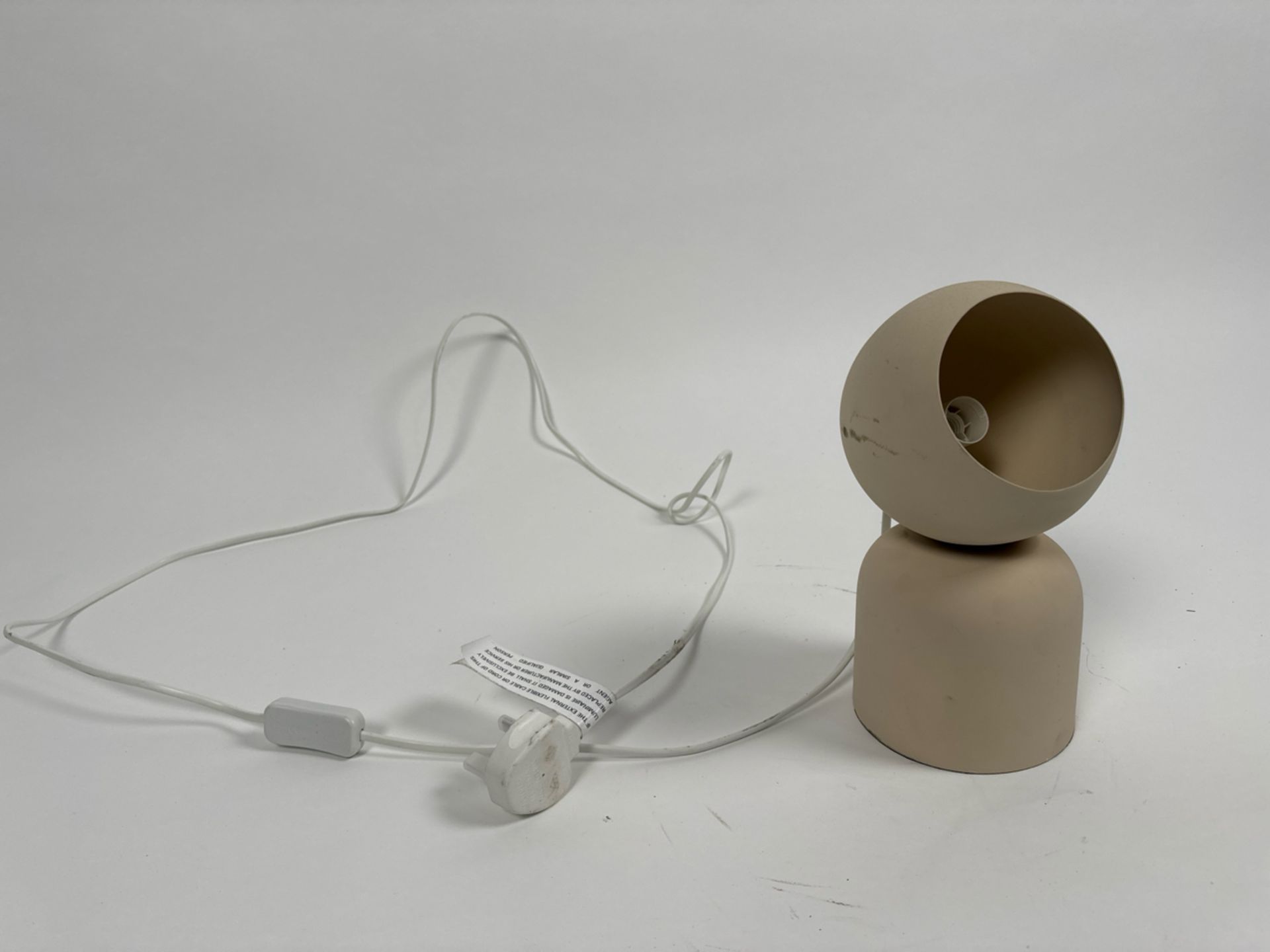 Beige Small Table Lamp - Image 3 of 5