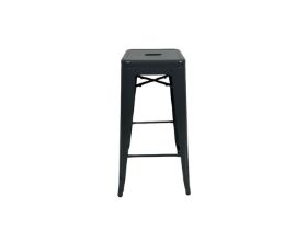 Grey Metal Bar Stool