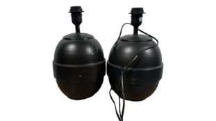 Black Table Lamps x 2
