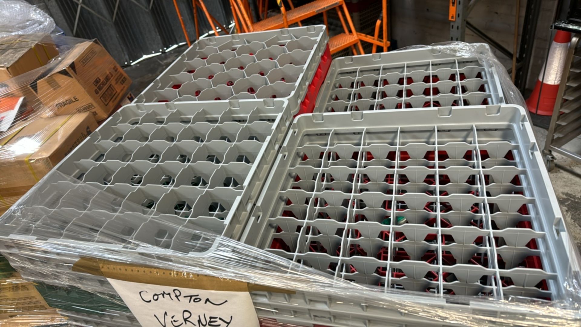 Pallet of Plastic Glass Racks - Image 2 of 5