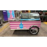 Refrigerated Ice Cream Serving Counter on Wheels