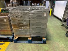 Pallet of Plastic Glass Racks