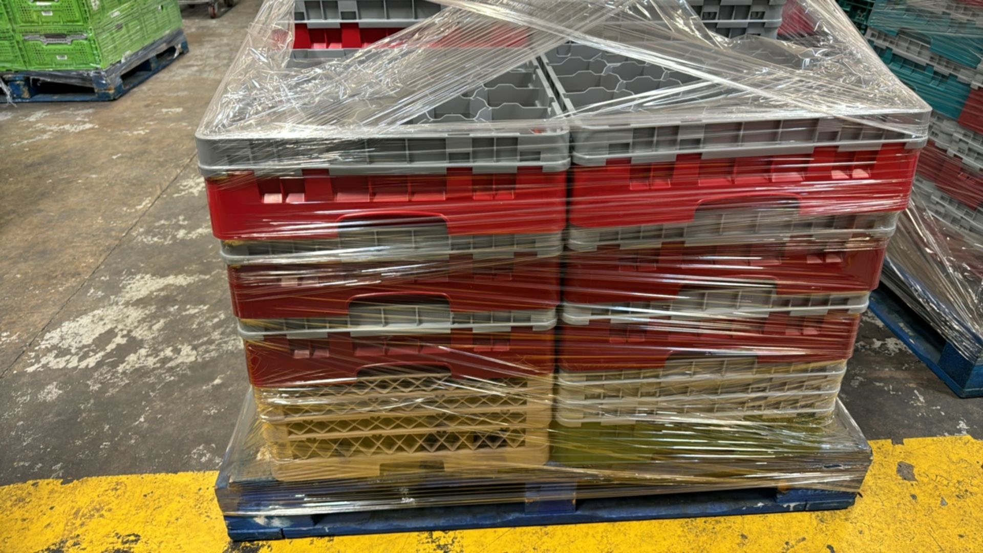 Pallet of Plastic Bottle Racks