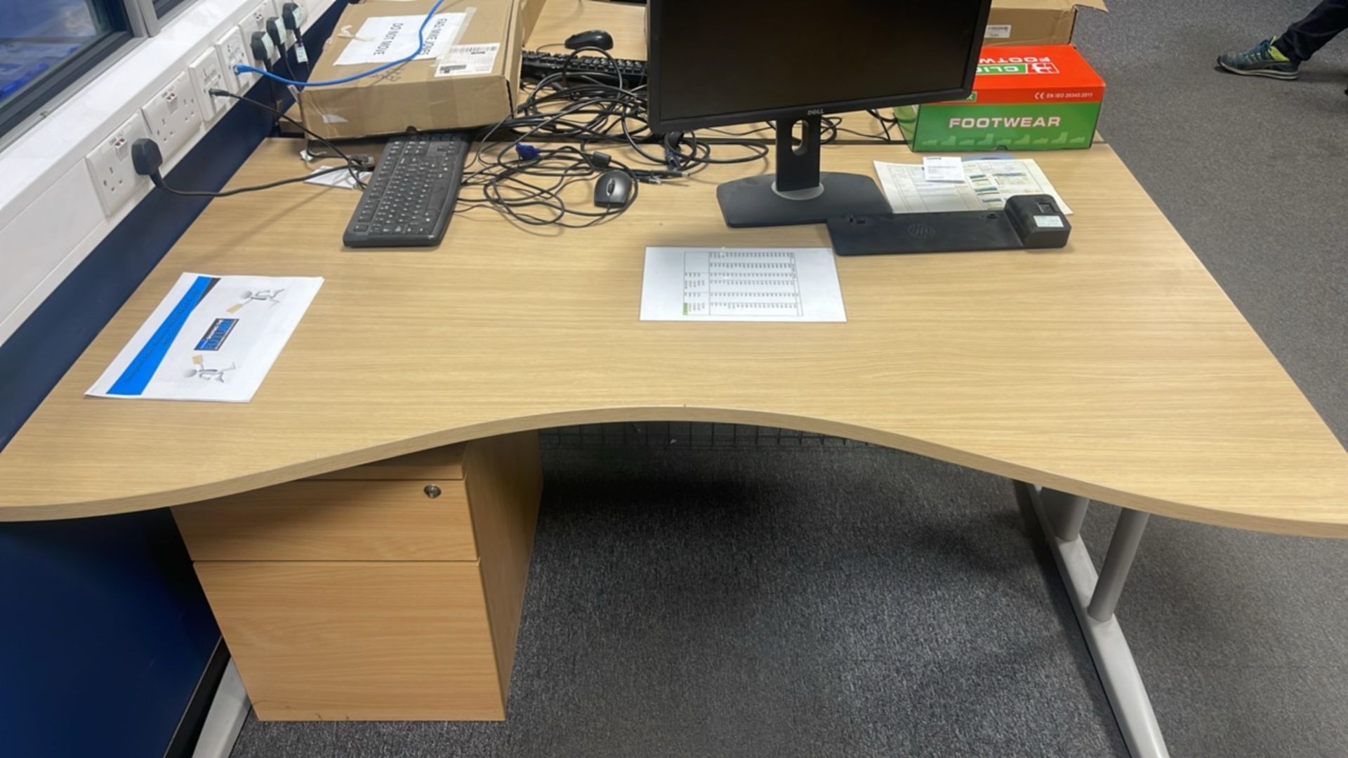 Pair Of Curved Desks - Image 3 of 5