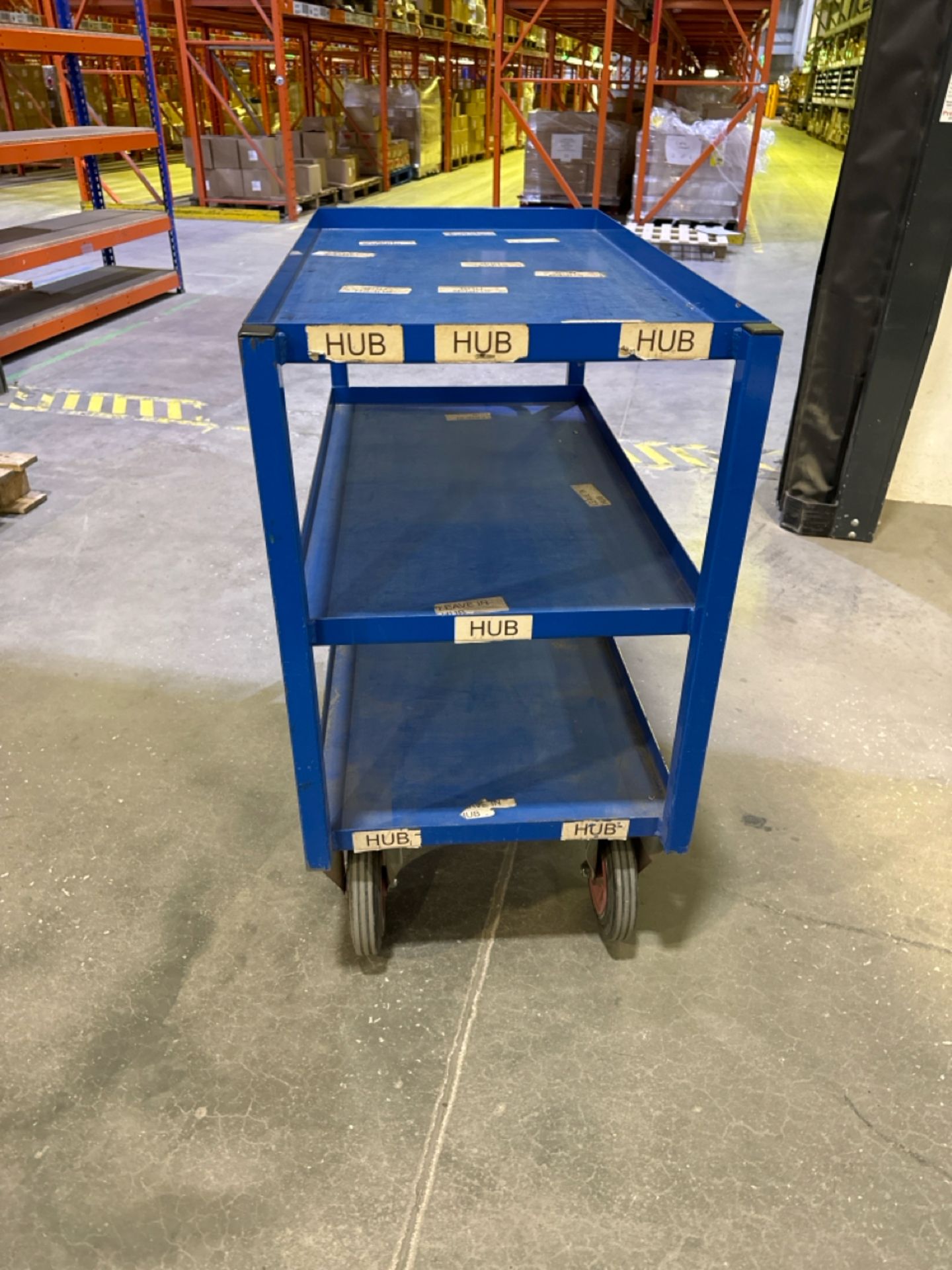 Blue Metal Mobile Trolley x3 - Image 3 of 5