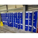 A Run Of 15 Sets Of Blue Lockers