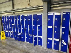 A Run Of 15 Sets Of Blue Lockers