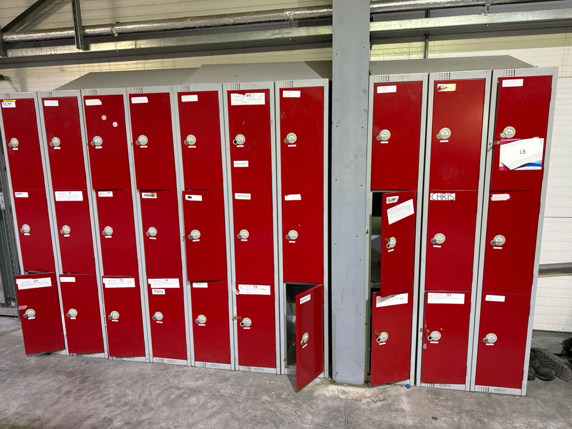 A Run Of 10 Sets Of Lockers - Image 2 of 4