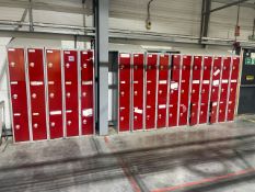 A Run Of 16 Sets Of Lockers