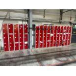 A Run Of 16 Sets Of Lockers