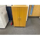 Beech Effect Mobile Storage Cabinet