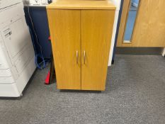 Beech Effect Mobile Storage Cabinet