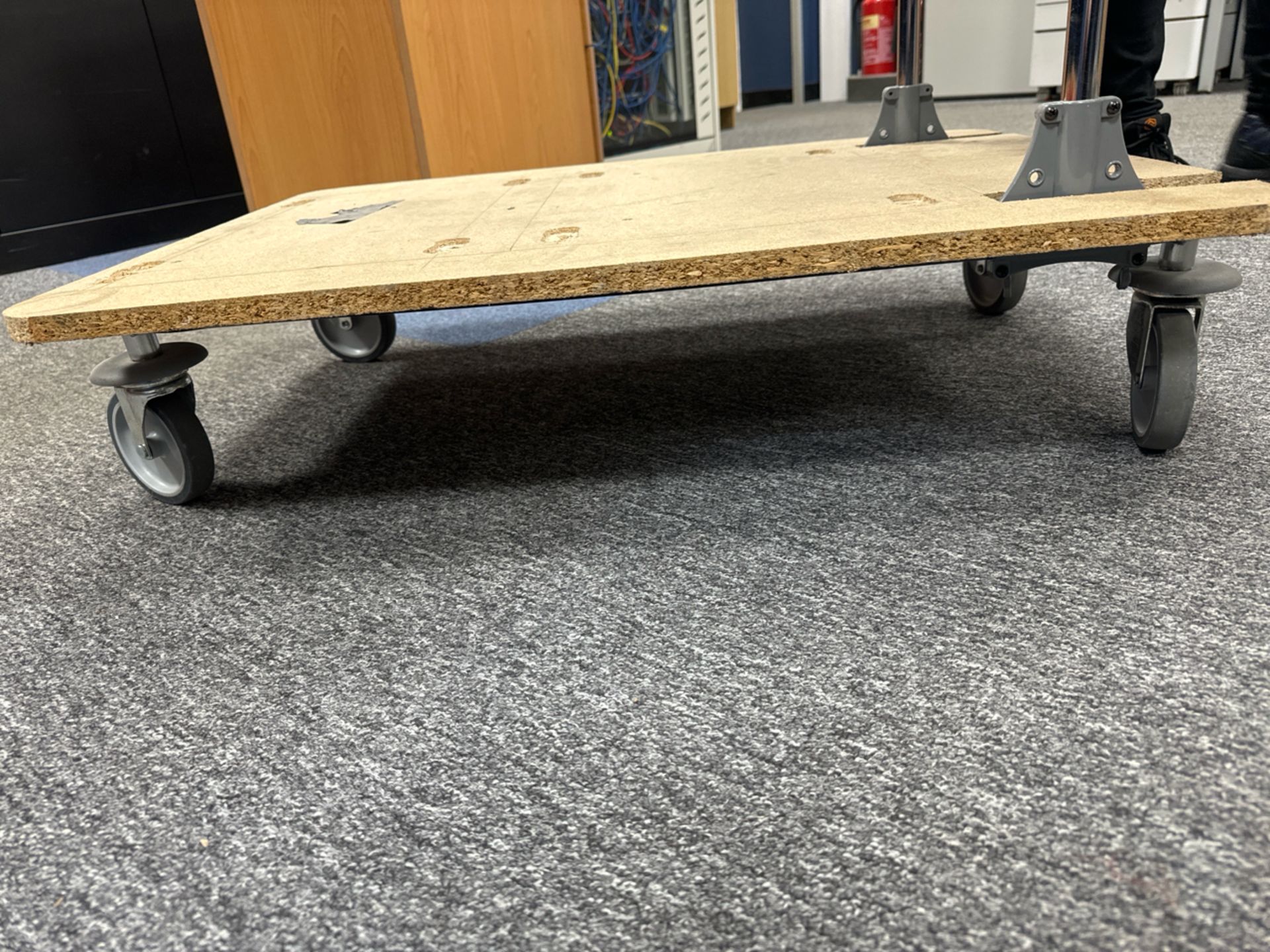 Wooden Trolley With Plastic Boxes - Image 5 of 5