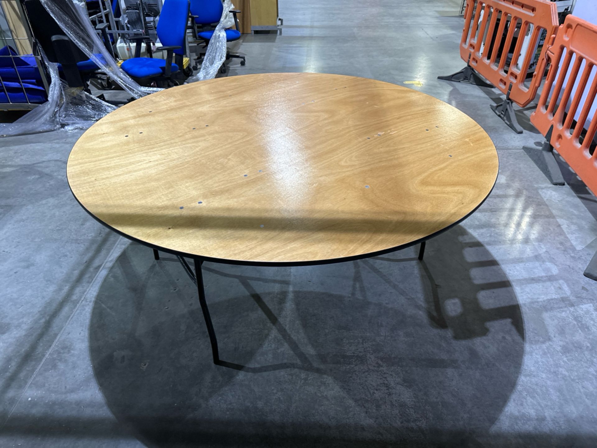 6ft Round Conference Table - Image 2 of 2