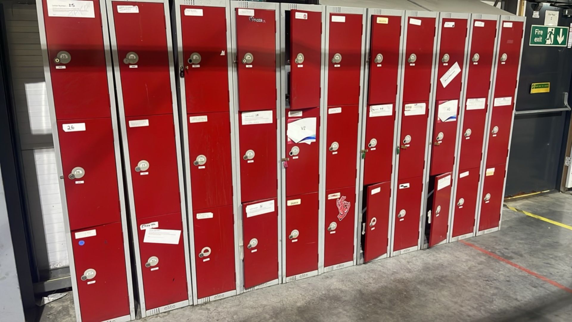 A Run Of 16 Sets Of Lockers - Image 3 of 5