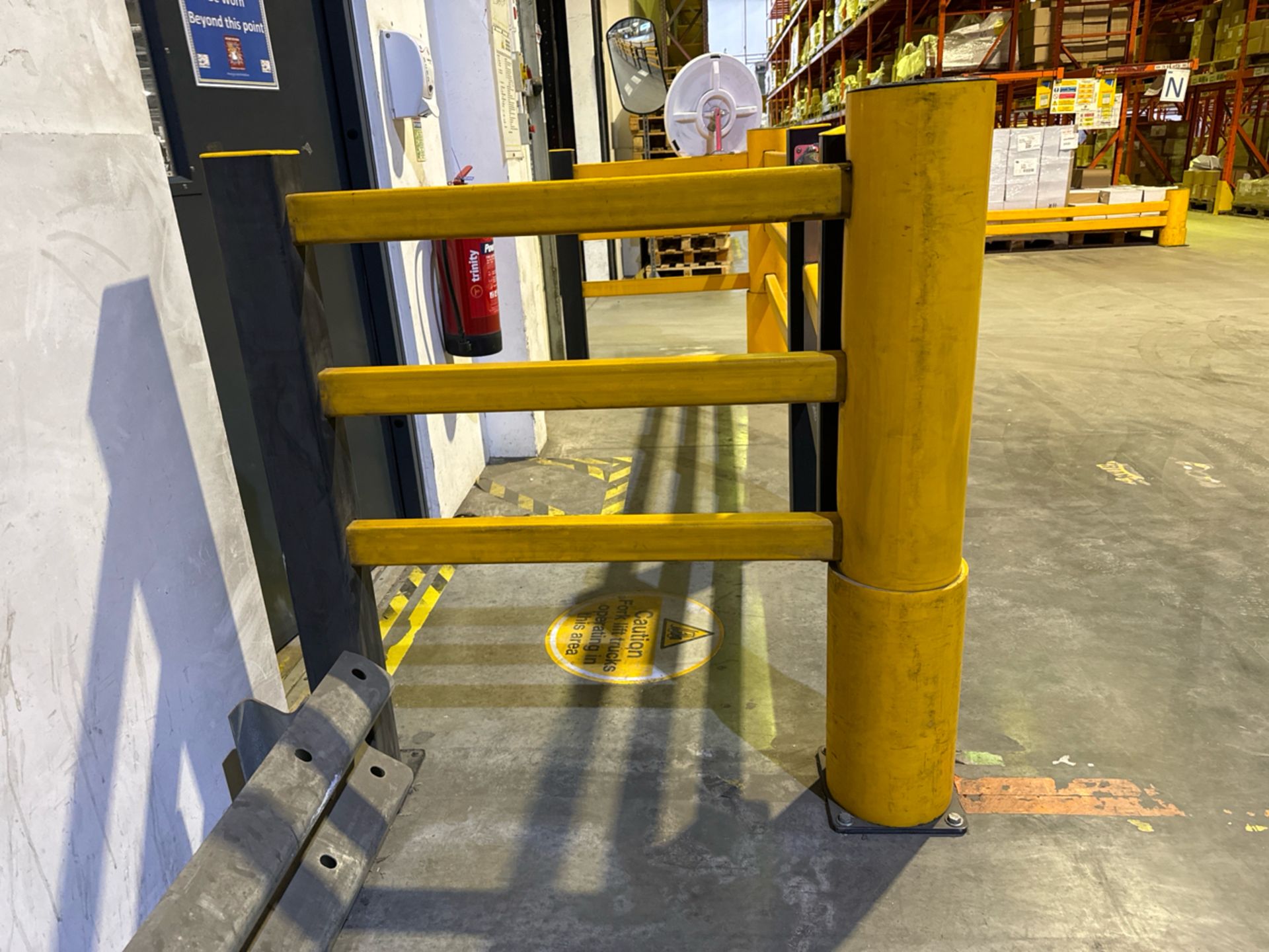 A-Safe Safety Barrier With Gate Yellow & Black Pla - Bild 2 aus 7