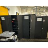 Black Metal Storage Cabinet x4