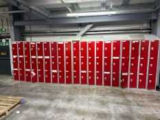A Run Of 19 Sets Of Lockers