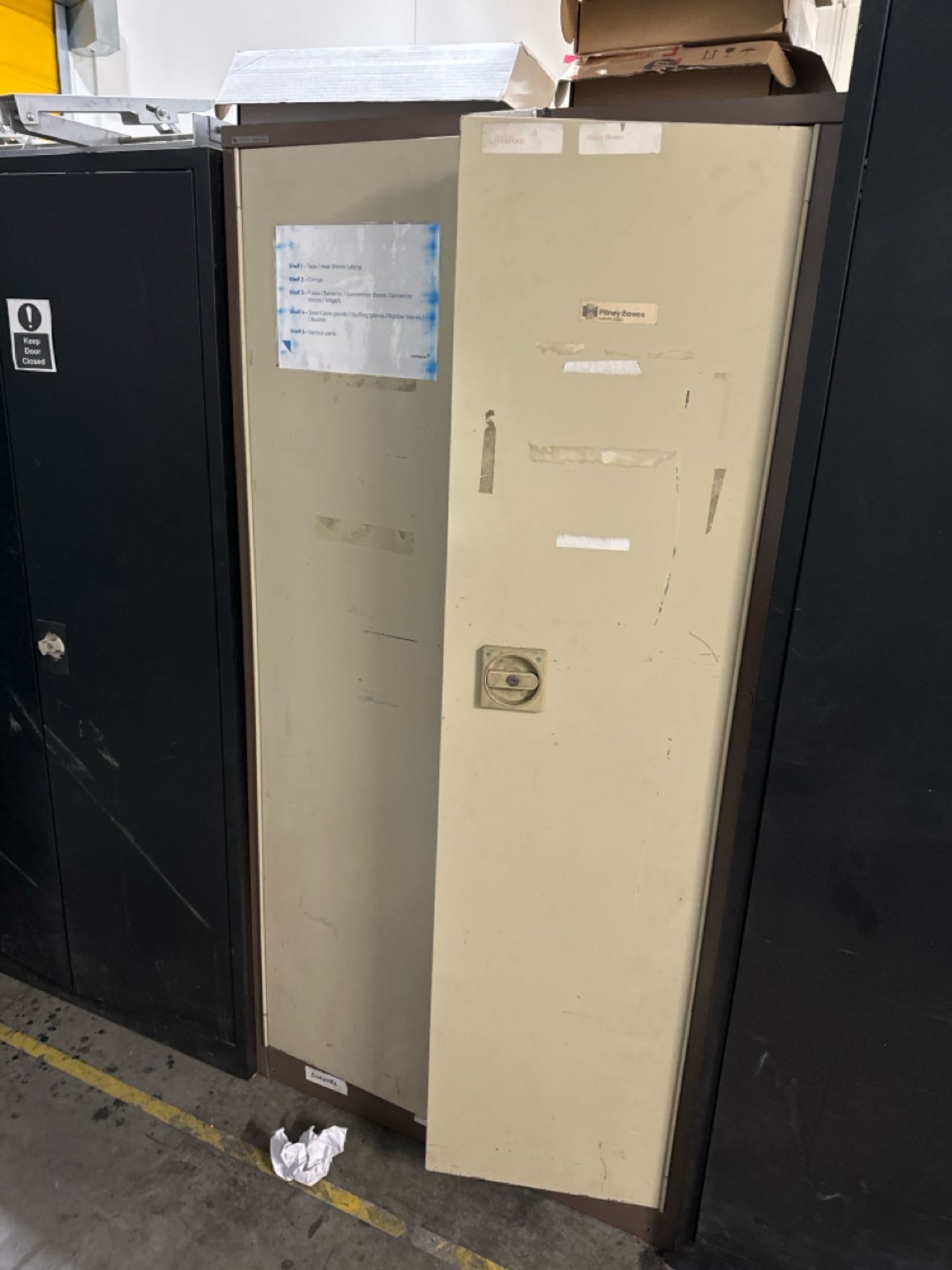 Metal Storage Cabinet x2 - Image 2 of 3
