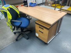 Desk, Storage Cabinet & Chair