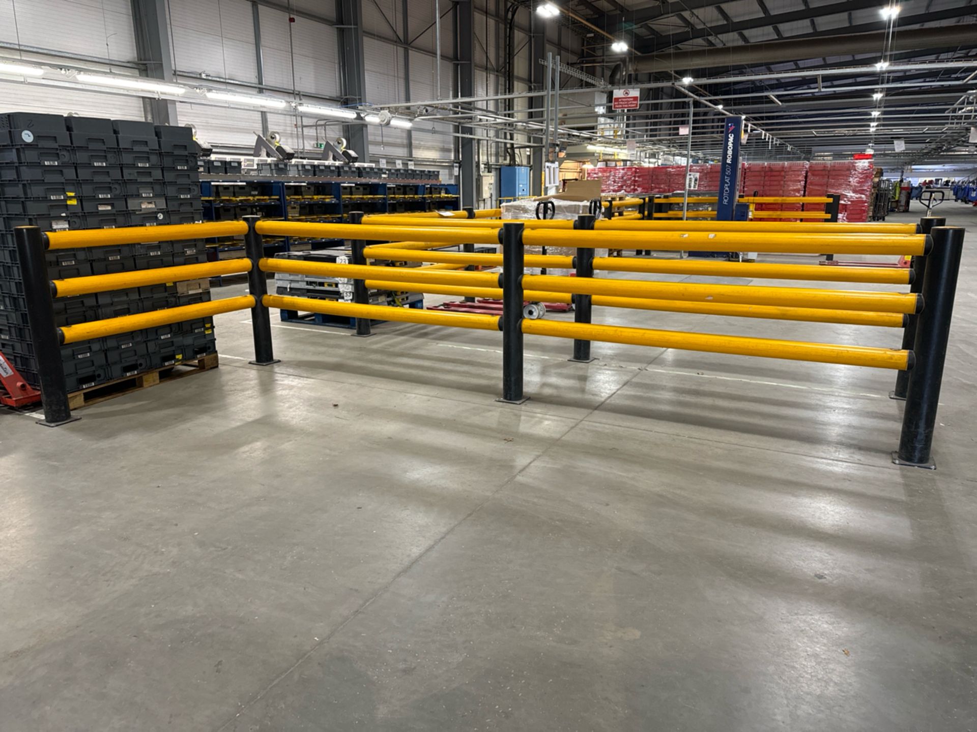 A-Safe Safety Barrier With Gate Yellow & Black Pla - Image 2 of 9