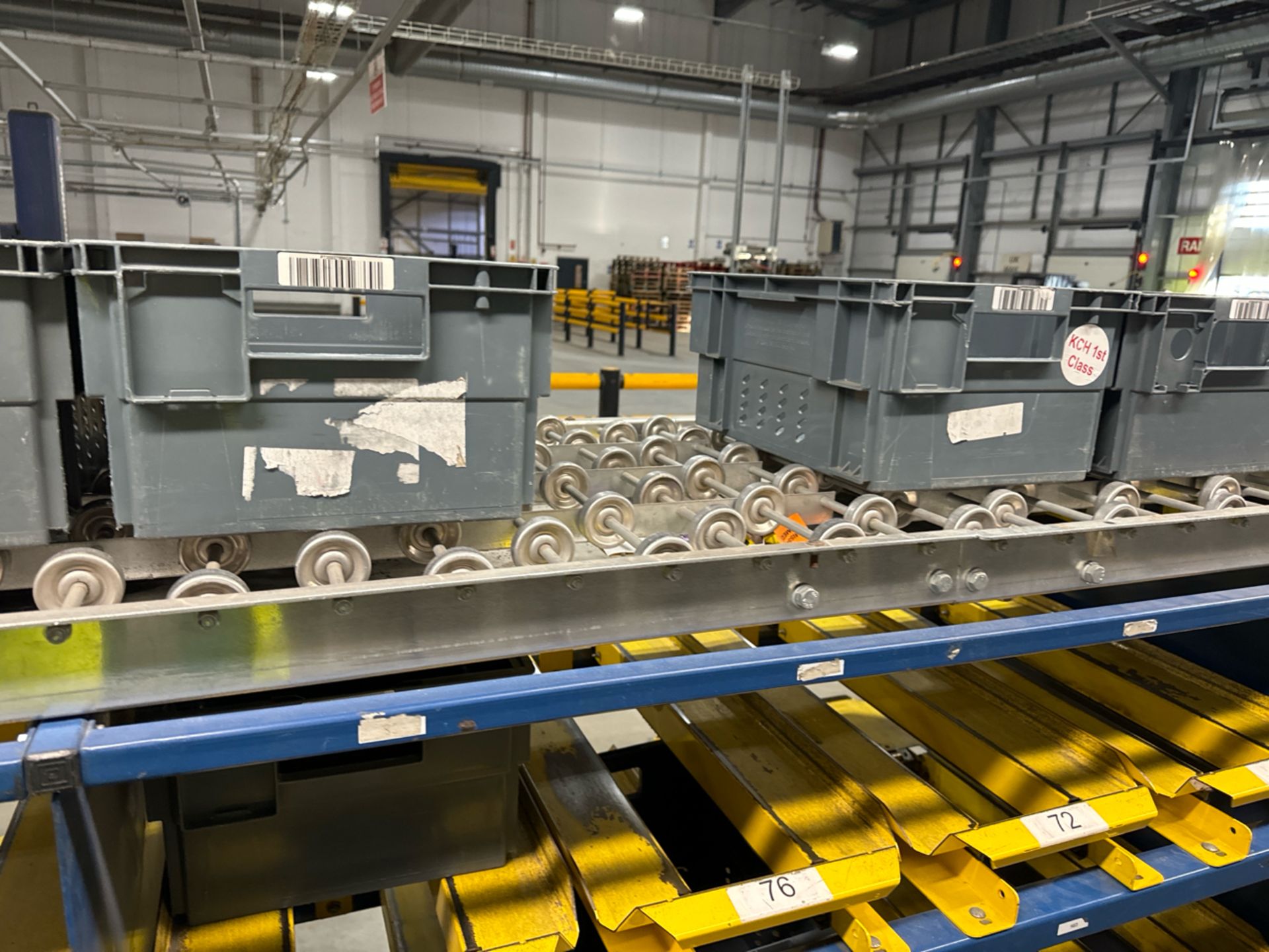 Blue Metal Shelf Racking & Yellow Trays - Image 8 of 8