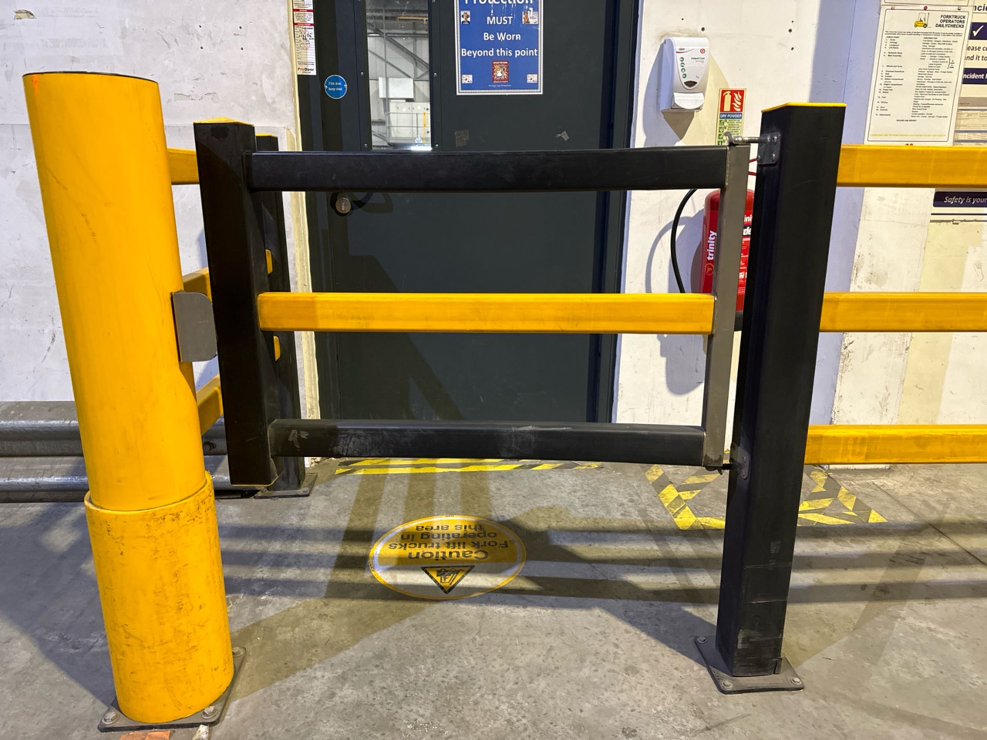 A-Safe Safety Barrier With Gate Yellow & Black Pla - Bild 4 aus 7