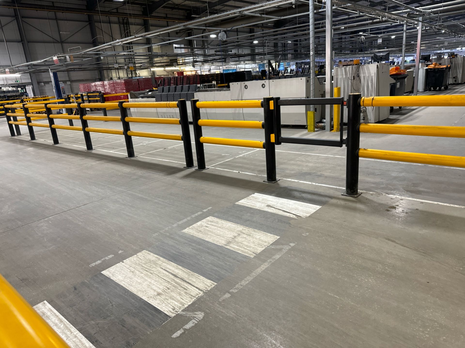 A-Safe Safety Barrier With Gate Yellow & Black Pla