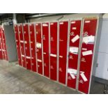 A Run Of 10 Sets Of Lockers