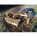 Curved Picnic Tables x3