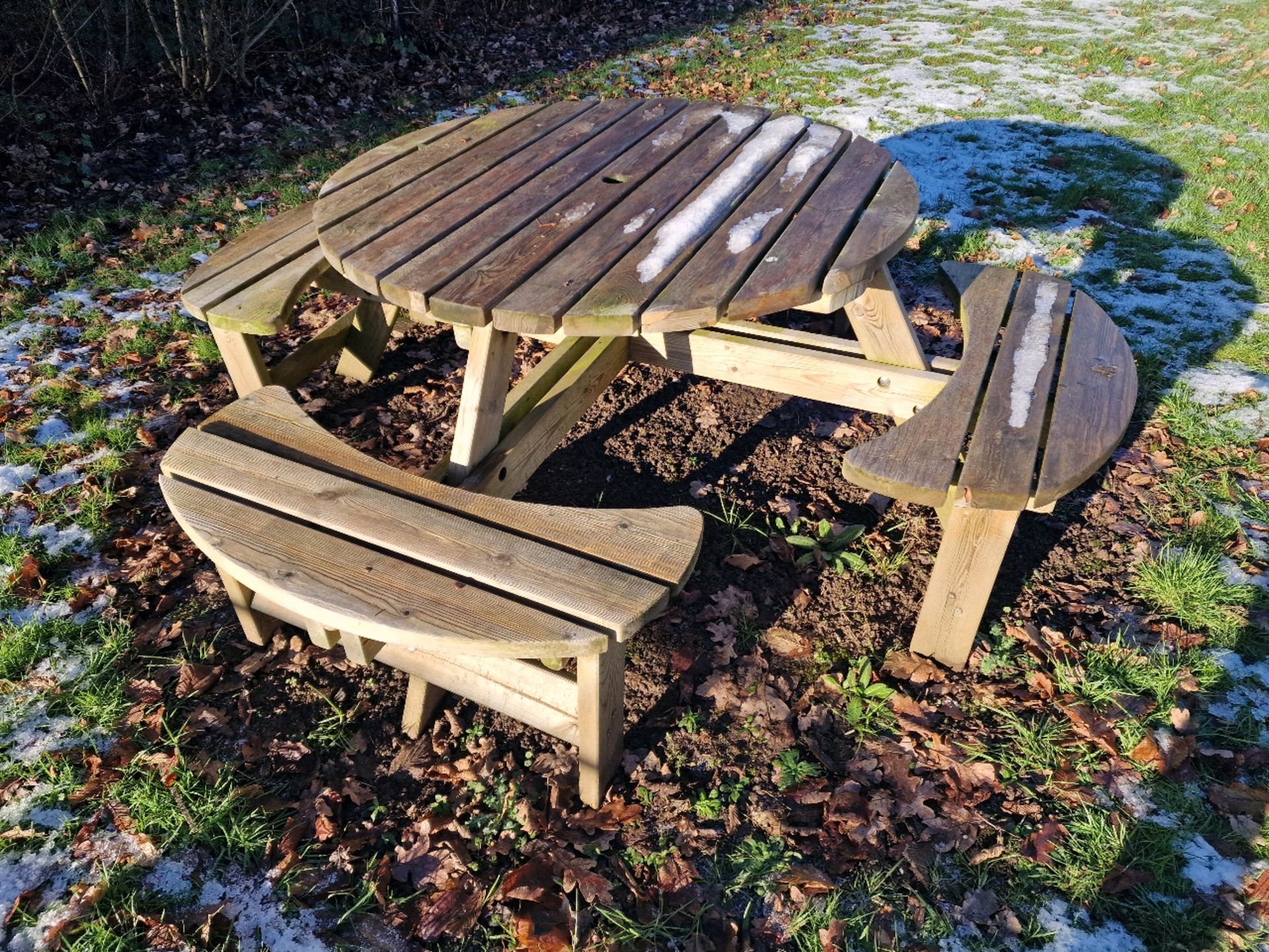 Curved Picnic Tables x3