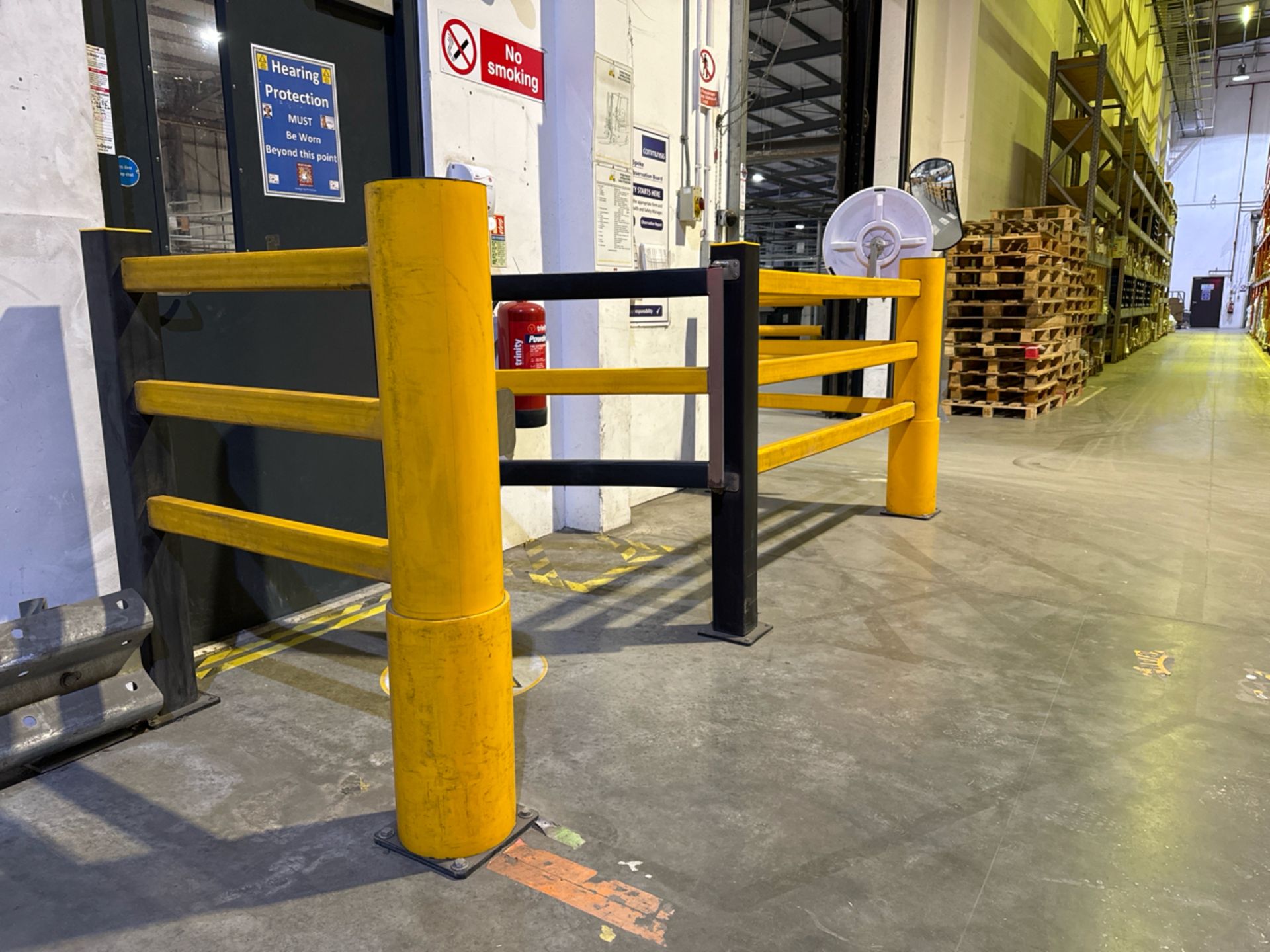 A-Safe Safety Barrier With Gate Yellow & Black Pla - Bild 3 aus 7