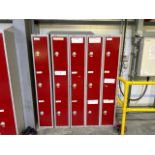 A Run Of 5 Sets Of Lockers