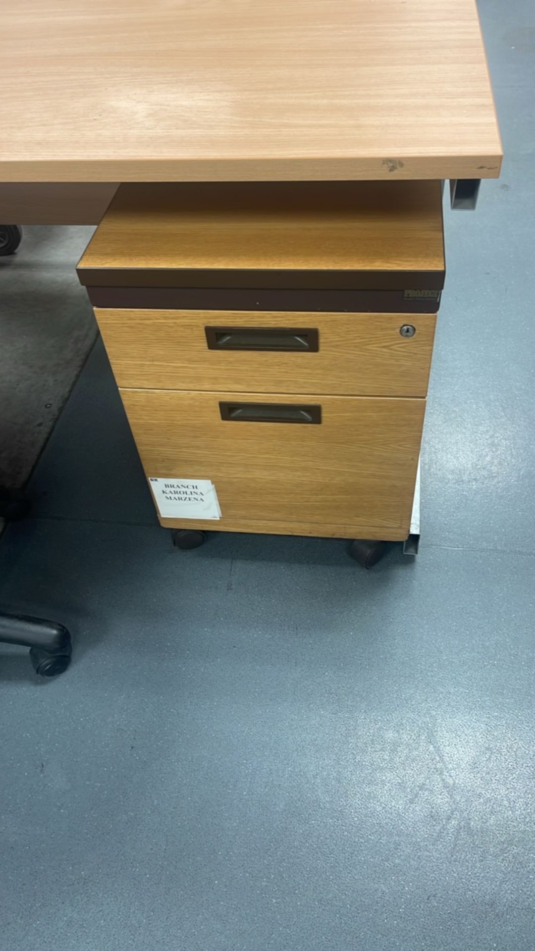 Desk, Storage Cabinet & Chair - Image 2 of 5