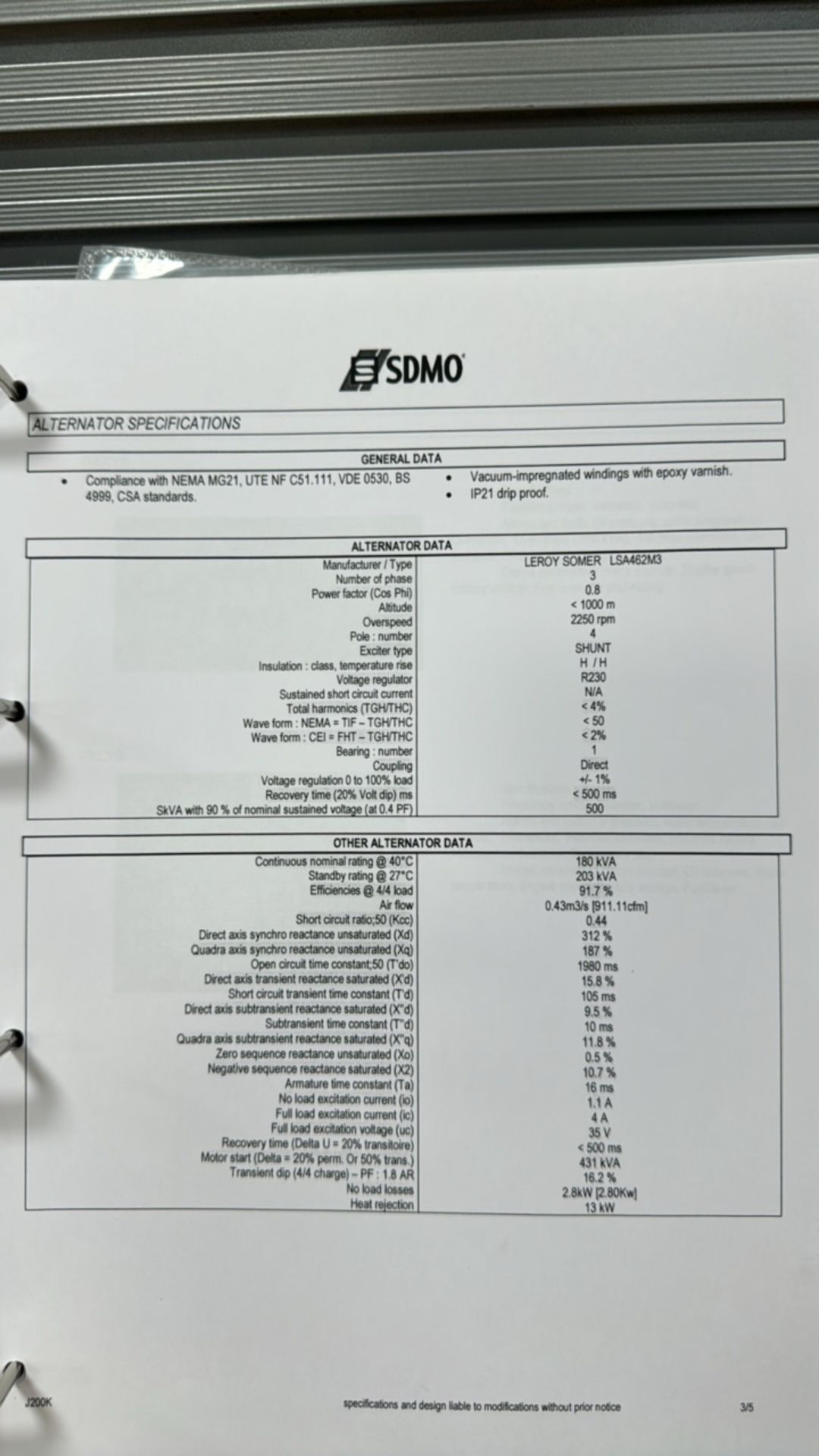 John Deere Generator Engine Model J200K - Image 13 of 25