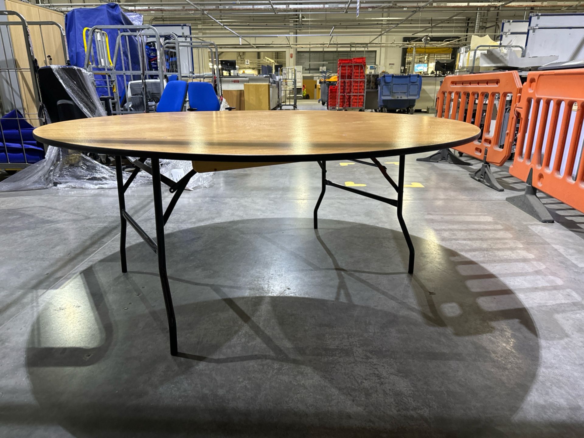 6ft Round Conference Table - Image 2 of 3