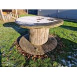 Wooden Cable Drum Table x3