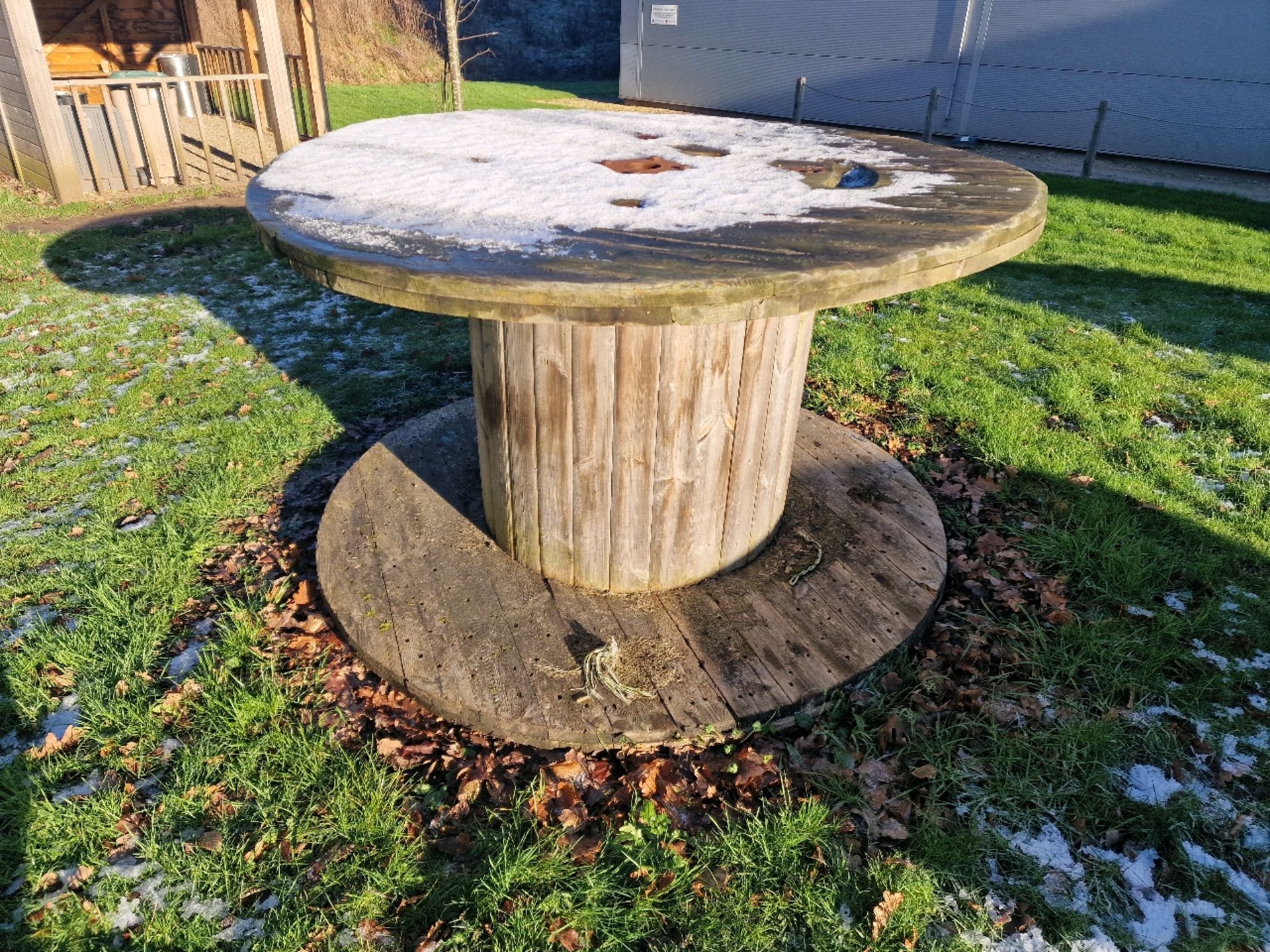 Wooden Cable Drum Table x3