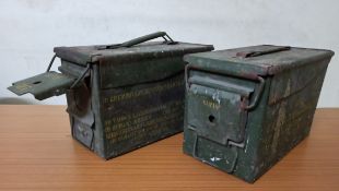 10 X Metal Original Indian Antique Army Boxes