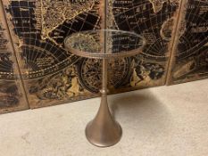Side Table With Bevelled Mirrored Top