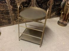 Rack And Tray In Brass Finish