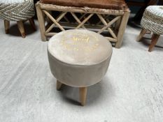 Home Sweet Home' Stool On Wooden Legs