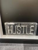 Neon 'Hustle' Sign Light Box