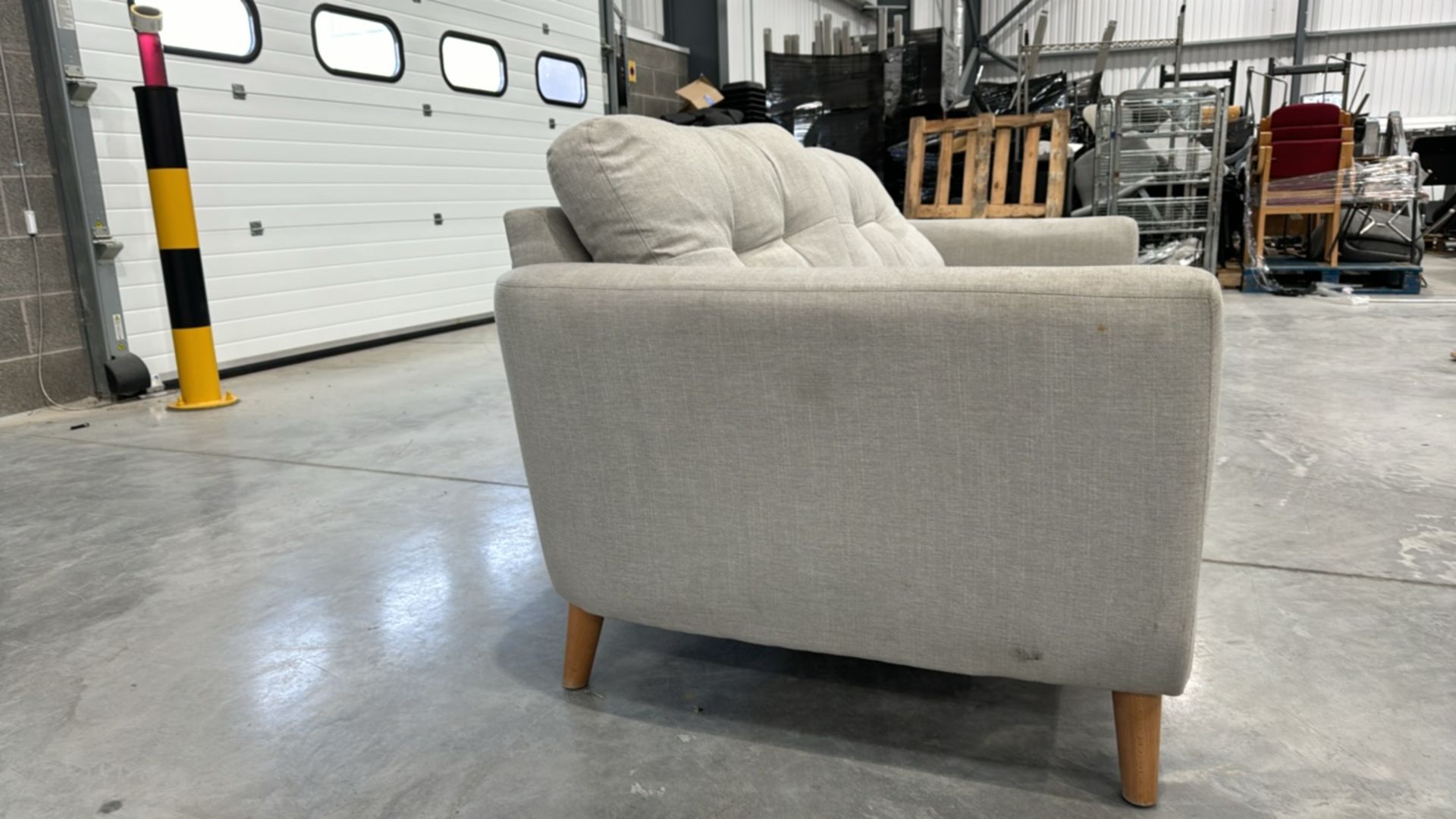 Grey Fabric Sofa - Image 4 of 4