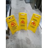 3 x Cleaning Signs