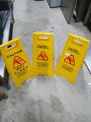 3 x Cleaning Signs