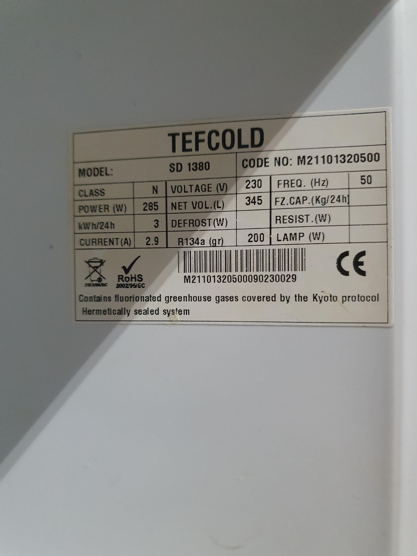 Tefcold Lightweight Commercial Fridge - Image 3 of 3